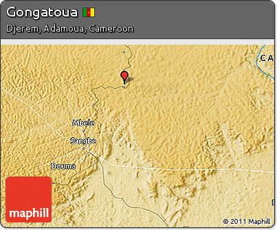 Physical 3D Map of Gongatoua