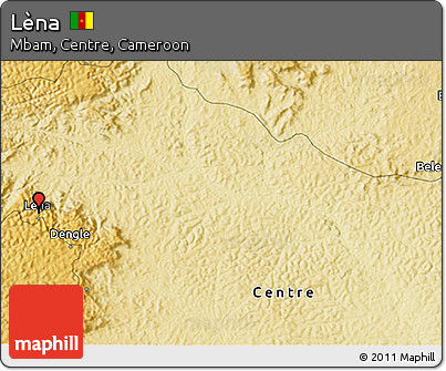 Physical 3D Map of Lèna