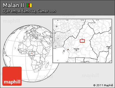 Blank Location Map of Malan II