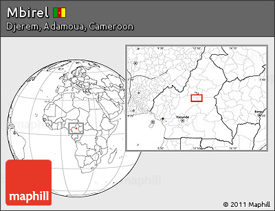 Blank Location Map of Mbirel