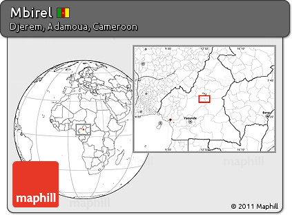Blank Location Map of Mbirel