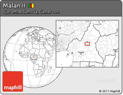 Blank Location Map of Malan II