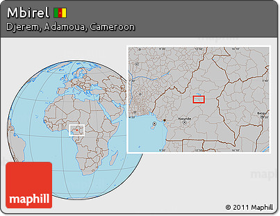Gray Location Map of Mbirel
