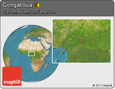Satellite Location Map of Gongatoua