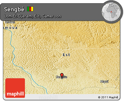 Physical Panoramic Map of Sengbé