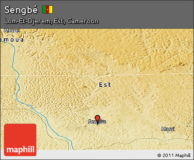 Physical Panoramic Map of Sengbé