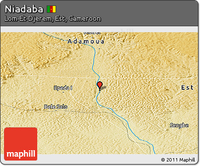 Physical Panoramic Map of Niadaba