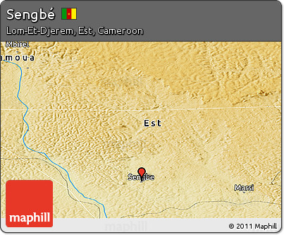Physical Panoramic Map of Sengbé