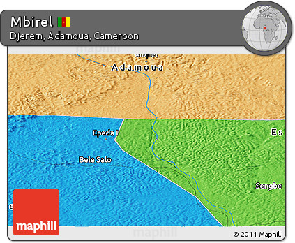 Political Panoramic Map of Mbirel