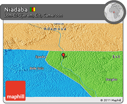 Political Panoramic Map of Niadaba