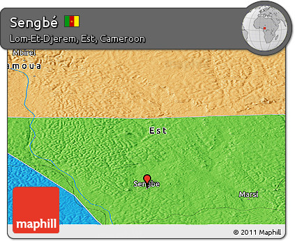 Political Panoramic Map of Sengbé