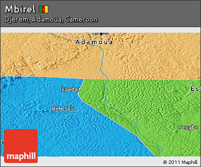 Political Panoramic Map of Mbirel