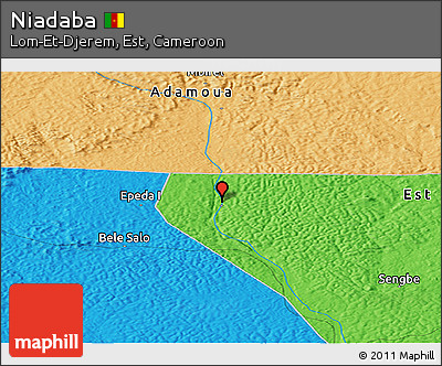 Political Panoramic Map of Niadaba