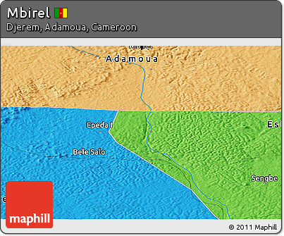 Political Panoramic Map of Mbirel