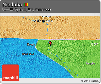 Political Panoramic Map of Niadaba