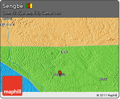 Political Panoramic Map of Sengbé