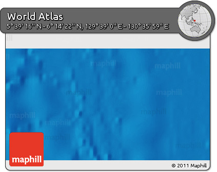 Physical 3D Map of the Area around 5° 56' 49" N, 130° 7' 30" E