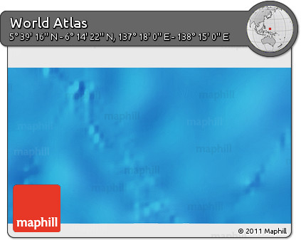 Physical 3D Map of the Area around 5° 56' 49" N, 137° 46' 30" E