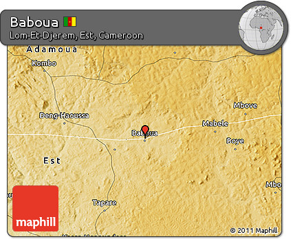 Physical 3D Map of Baboua