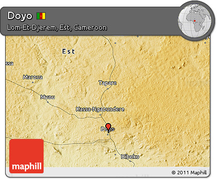 Physical 3D Map of Doyo