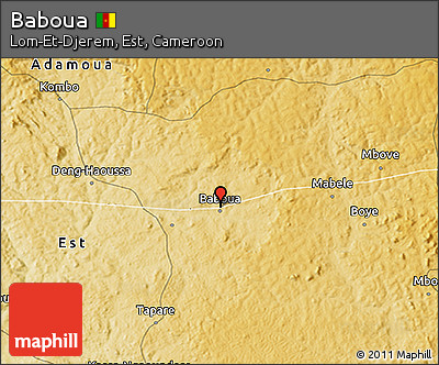 Physical 3D Map of Baboua
