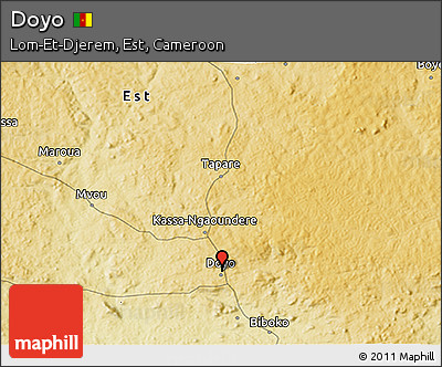 Physical 3D Map of Doyo