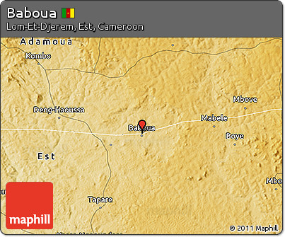 Physical 3D Map of Baboua