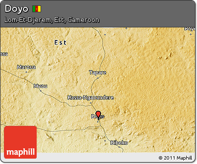 Physical 3D Map of Doyo