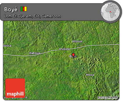 Satellite 3D Map of Boyé