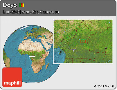 Satellite Location Map of Doyo