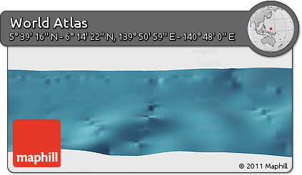 Satellite Panoramic Map of the Area around 5° 56' 49" N, 140° 19' 29" E