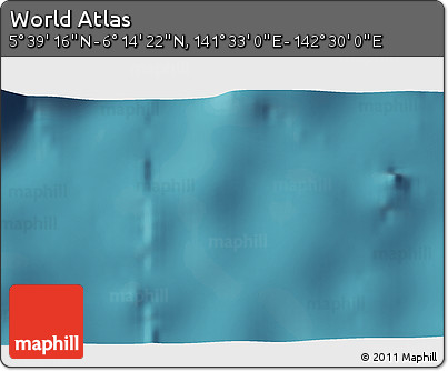 Satellite 3D Map of the Area around 5° 56' 49" N, 142° 1' 30" E