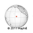 Outline Map of the Area around 5° 56' 49" N, 142° 43' 29" W, rectangular outline