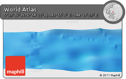Physical Panoramic Map of the Area around 5° 56' 49" N, 143° 43' 29" E