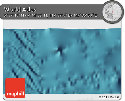 Satellite 3D Map of the Area around 5° 56' 49" N, 147° 7' 30" E