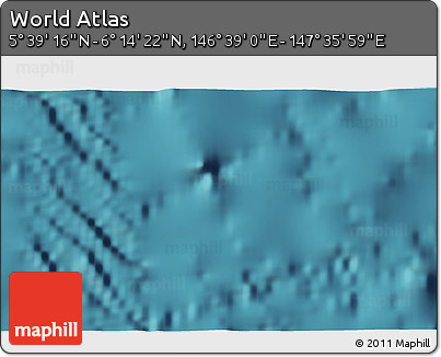 Satellite 3D Map of the Area around 5° 56' 49" N, 147° 7' 30" E