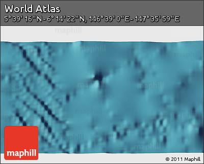 Satellite 3D Map of the Area around 5° 56' 49" N, 147° 7' 30" E