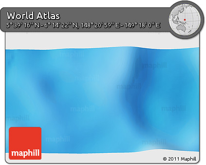 Physical 3D Map of the Area around 5° 56' 49" N, 148° 49' 29" E
