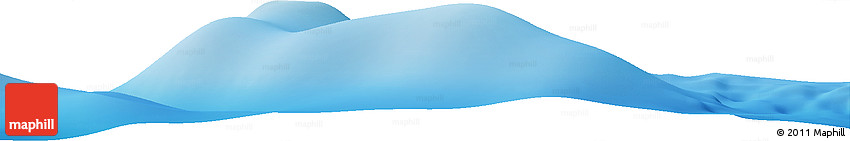 Shaded Relief Horizon Map of the Area around 5° 56' 49" N, 149° 40' 30" E