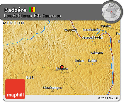 Physical 3D Map of Badzéré
