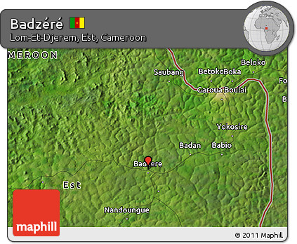 Satellite 3D Map of Badzéré