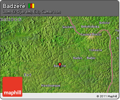 Satellite 3D Map of Badzéré