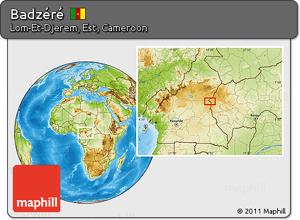 Physical Location Map of Badzéré