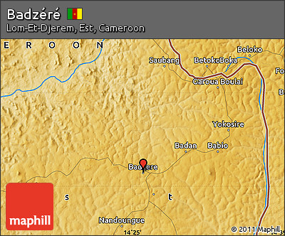 Physical Map of Badzéré