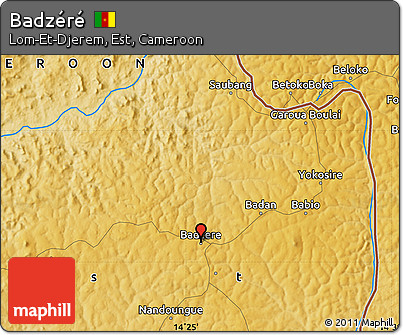 Physical Map of Badzéré
