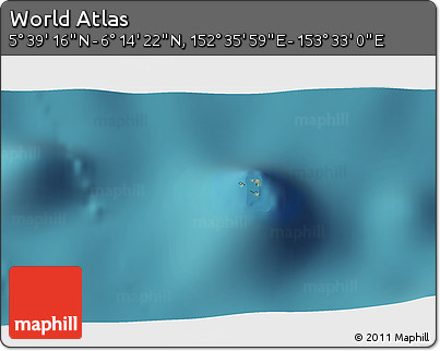 Satellite 3D Map of the Area around 5° 56' 49" N, 153° 4' 29" E