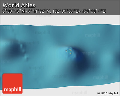 Satellite 3D Map of the Area around 5° 56' 49" N, 153° 4' 29" E