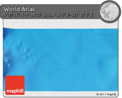 Physical 3D Map of the Area around 5° 56' 49" N, 154° 46' 30" E