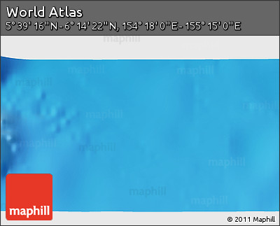 Physical 3D Map of the Area around 5° 56' 49" N, 154° 46' 30" E