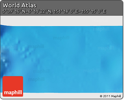 Physical 3D Map of the Area around 5° 56' 49" N, 154° 46' 30" E